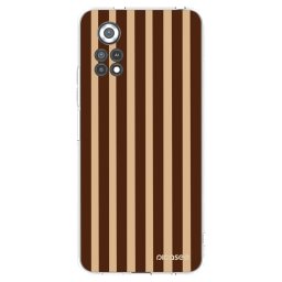 Átlátszó szilikon tok az alábbi mobiltelefonokra Xiaomi Poco X4 Pro 5G - Brown lines