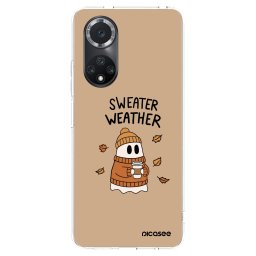 Átlátszó szilikon tok az alábbi mobiltelefonokra Huawei Nova 9 SE - Sweater ghost