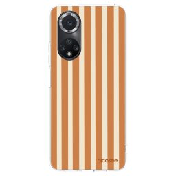 Átlátszó szilikon tok az alábbi mobiltelefonokra Huawei Nova 9 SE - Orange lines