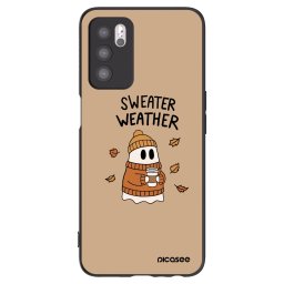 Fekete szilikon tok az alábbi mobiltelefonokra OPPO A16s - Sweater ghost