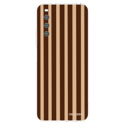Átlátszó szilikon tok az alábbi mobiltelefonokra Sony Xperia 10 IV 5G - Brown lines