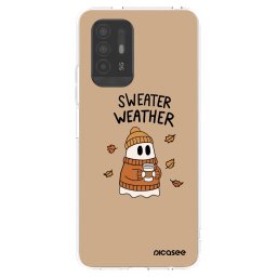 Átlátszó szilikon tok az alábbi mobiltelefonokra OPPO A94 5G - Sweater ghost