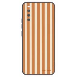 Fekete szilikon tok az alábbi mobiltelefonokra Sony Xperia 10 III - Orange lines