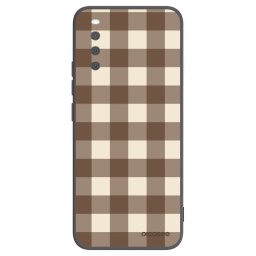 Fekete szilikon tok az alábbi mobiltelefonokra Sony Xperia 10 III - Brown grid