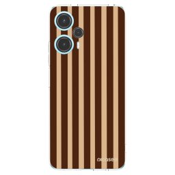 Átlátszó szilikon tok az alábbi mobiltelefonokra Xiaomi Poco F5 - Brown lines