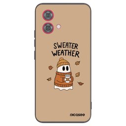 Fekete szilikon tok az alábbi mobiltelefonokra Motorola Moto G84 5G - Sweater ghost
