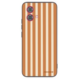 Fekete szilikon tok az alábbi mobiltelefonokra Motorola Moto G84 5G - Orange lines