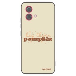 Fekete szilikon tok az alábbi mobiltelefonokra Motorola Moto G84 5G - Hey there pumpkin