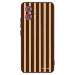 Fekete szilikon tok az alábbi mobiltelefonokra Motorola Moto G84 5G - Brown lines