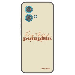 Fekete szilikon tok az alábbi mobiltelefonokra Motorola Edge 40 Neo - Hey there pumpkin