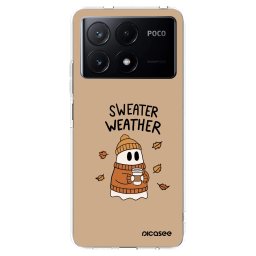 Átlátszó szilikon tok az alábbi mobiltelefonokra Xiaomi Poco X6 Pro - Sweater ghost