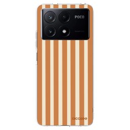 Átlátszó szilikon tok az alábbi mobiltelefonokra Xiaomi Poco X6 Pro - Orange lines