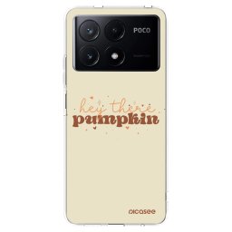 Átlátszó szilikon tok az alábbi mobiltelefonokra Xiaomi Poco X6 Pro - Hey there pumpkin