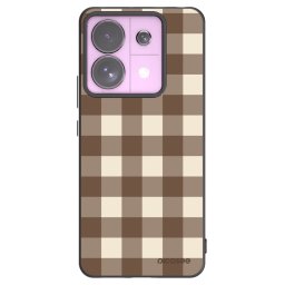 Fekete szilikon tok az alábbi mobiltelefonokra Xiaomi Redmi Note 13 Pro 5G - Brown grid
