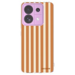 Átlátszó szilikon tok az alábbi mobiltelefonokra Xiaomi Redmi Note 13 Pro 5G - Orange lines