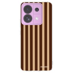 Átlátszó szilikon tok az alábbi mobiltelefonokra Xiaomi Redmi Note 13 Pro 5G - Brown lines