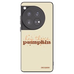 Fekete szilikon tok az alábbi mobiltelefonokra OnePlus 12 5G - Hey there pumpkin