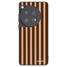 Fekete szilikon tok az alábbi mobiltelefonokra OnePlus 12 5G - Brown lines