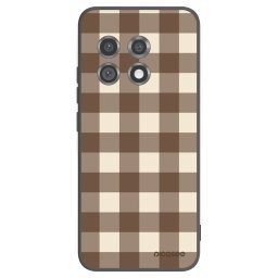 Fekete szilikon tok az alábbi mobiltelefonokra OnePlus 11 5G - Brown grid