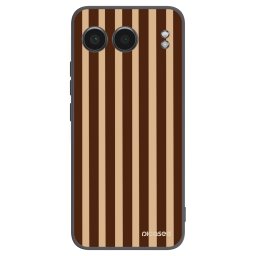 Fekete szilikon tok az alábbi mobiltelefonokra OnePlus Nord 4 - Brown lines