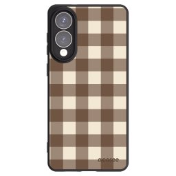 Fekete szilikon tok az alábbi mobiltelefonokra Samsung Galaxy S25 Edge 5G - Brown grid