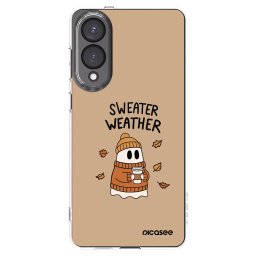 Átlátszó szilikon tok az alábbi mobiltelefonokra Samsung Galaxy S25 Edge 5G - Sweater ghost