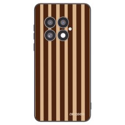 Fekete szilikon tok az alábbi mobiltelefonokra OnePlus 13 5G - Brown lines
