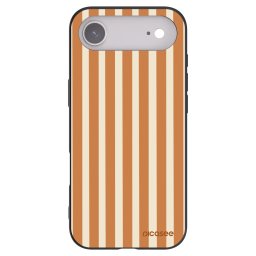 Fekete szilikon tok az alábbi mobiltelefonokra Apple iPhone Air - Orange lines