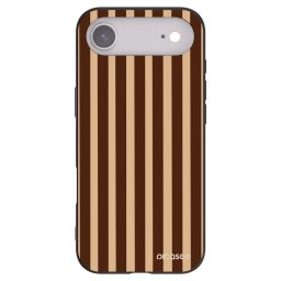 Fekete szilikon tok az alábbi mobiltelefonokra Apple iPhone Air - Brown lines