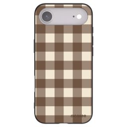 Fekete szilikon tok az alábbi mobiltelefonokra Apple iPhone Air - Brown grid