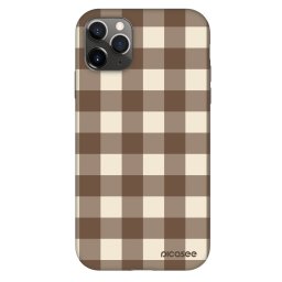 Fashion Case Apple iPhone 11 Pro - Brown grid