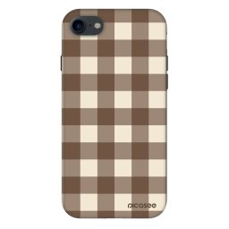 Fashion Case Apple iPhone SE 2020 - Brown grid