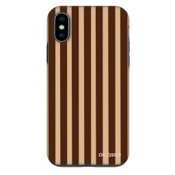 Fashion Case Apple iPhone X/XS - Brown lines