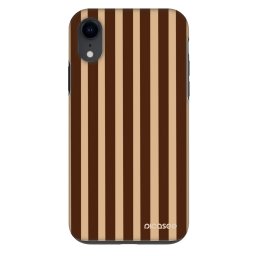 Fashion Case Apple iPhone XR - Brown lines