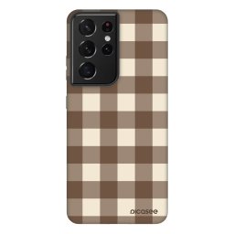 Fashion Case Samsung Galaxy S21 Ultra 5G G998B - Brown grid