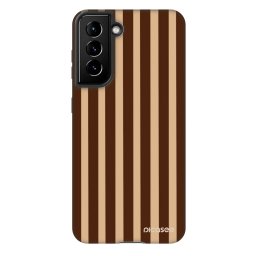 Fashion Case Samsung Galaxy S21 5G G991B - Brown lines