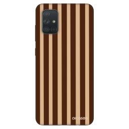 Fashion Case Samsung Galaxy A71 A715F - Brown lines