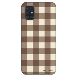 Fashion Case Samsung Galaxy A51 A515F - Brown grid