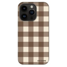 Fashion Case MagSafe Apple iPhone 14 Pro - Brown grid