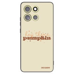 Fekete szilikon tok az alábbi mobiltelefonokra Motorola Moto G86 Power 5G - Hey there pumpkin