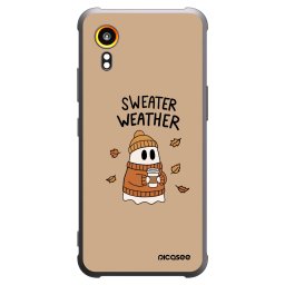 Fekete szilikon tok az alábbi mobiltelefonokra Samsung Galaxy XCover 7 - Sweater ghost
