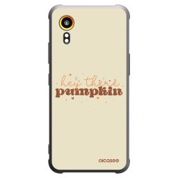 Fekete szilikon tok az alábbi mobiltelefonokra Samsung Galaxy XCover 7 - Hey there pumpkin