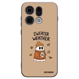Fekete szilikon tok az alábbi mobiltelefonokra OPPO Find X9 - Sweater ghost