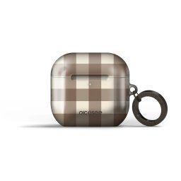 Obal pro Apple AirPods 4 - Brown grid