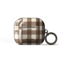 Obal pro Apple AirPods 3 - Brown grid