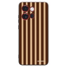 Fekete szilikon tok az alábbi mobiltelefonokra Motorola Edge 60 Neo 5G - Brown lines