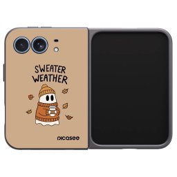 Fekete szilikon tok az alábbi mobiltelefonokra Apple iPhone Duo - Sweater ghost