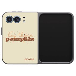 Fekete szilikon tok az alábbi mobiltelefonokra Apple iPhone Duo - Hey there pumpkin