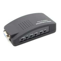 RCA / S-Video VGA Konverter Box - Kompozit videó átalakító PC-monitorhoz és projektorhoz