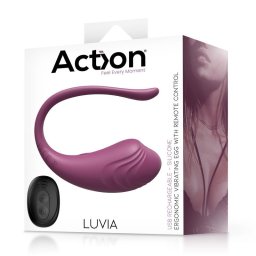 Action - Luvia távirányítható vibrációs tojás (lila)